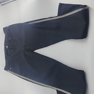 7 for all mankind black pants jeweled side